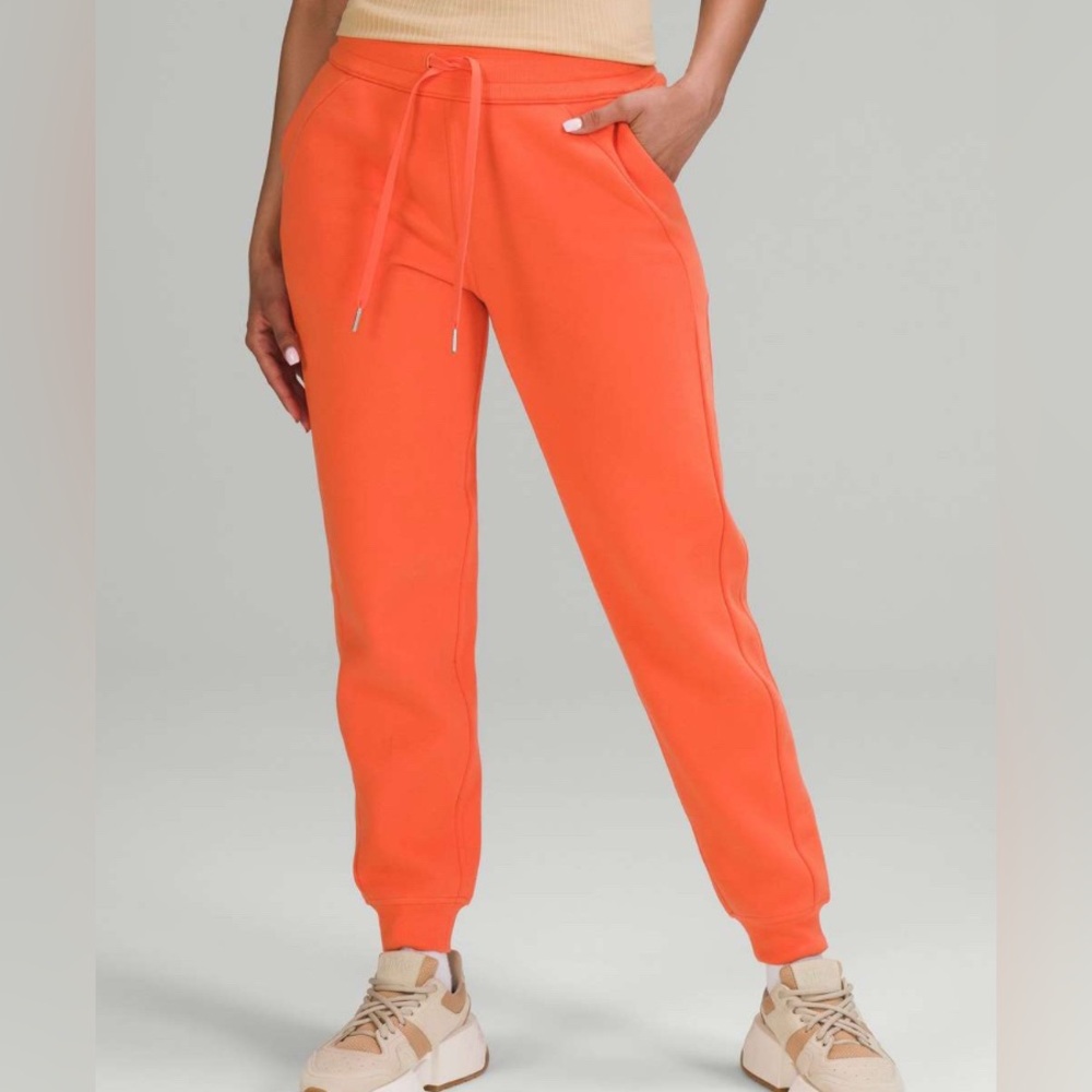 lululemon athletica Orange Track Joggers